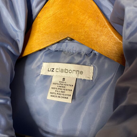 Bright Sky Blue Liz Claiborne Winter Weekend Puffer Vest - Picture 5 of 7